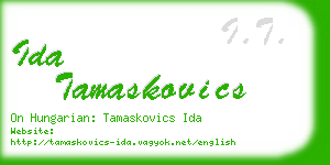 ida tamaskovics business card